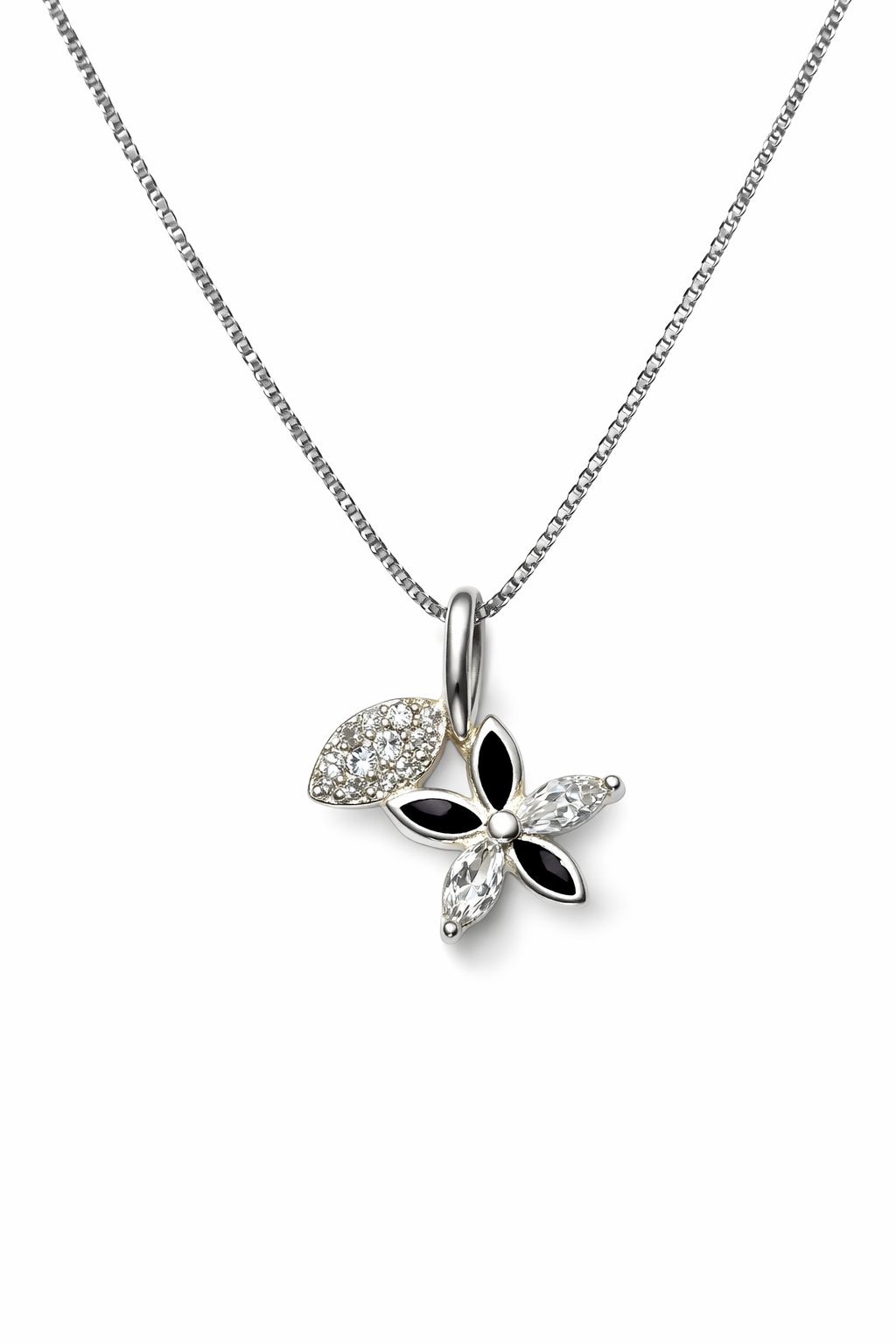 Juego en plata 925 Flor Nocturna