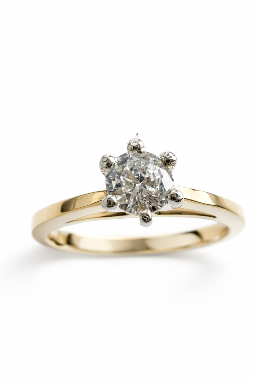 Anillo en plata cubierto en oro de 18 k Destello Imperial