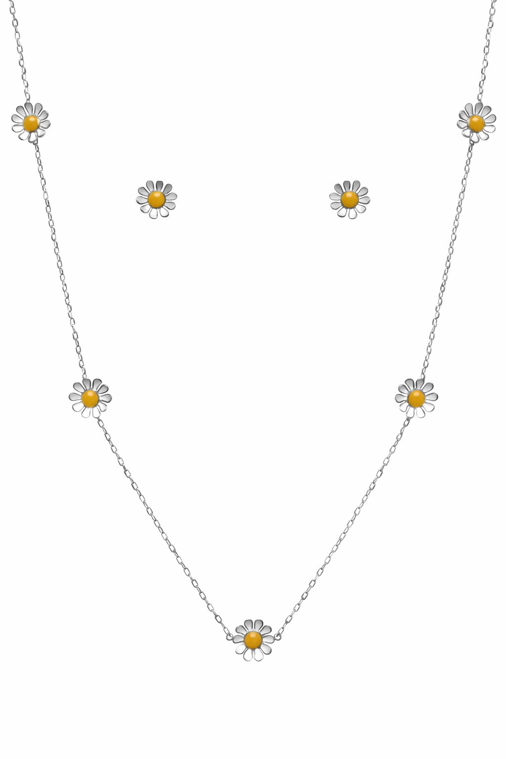 Juego en plata 925 Jardín de Margaritas